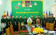 Tay Ninh Border Guard extends New Year wishes to Cambodian units